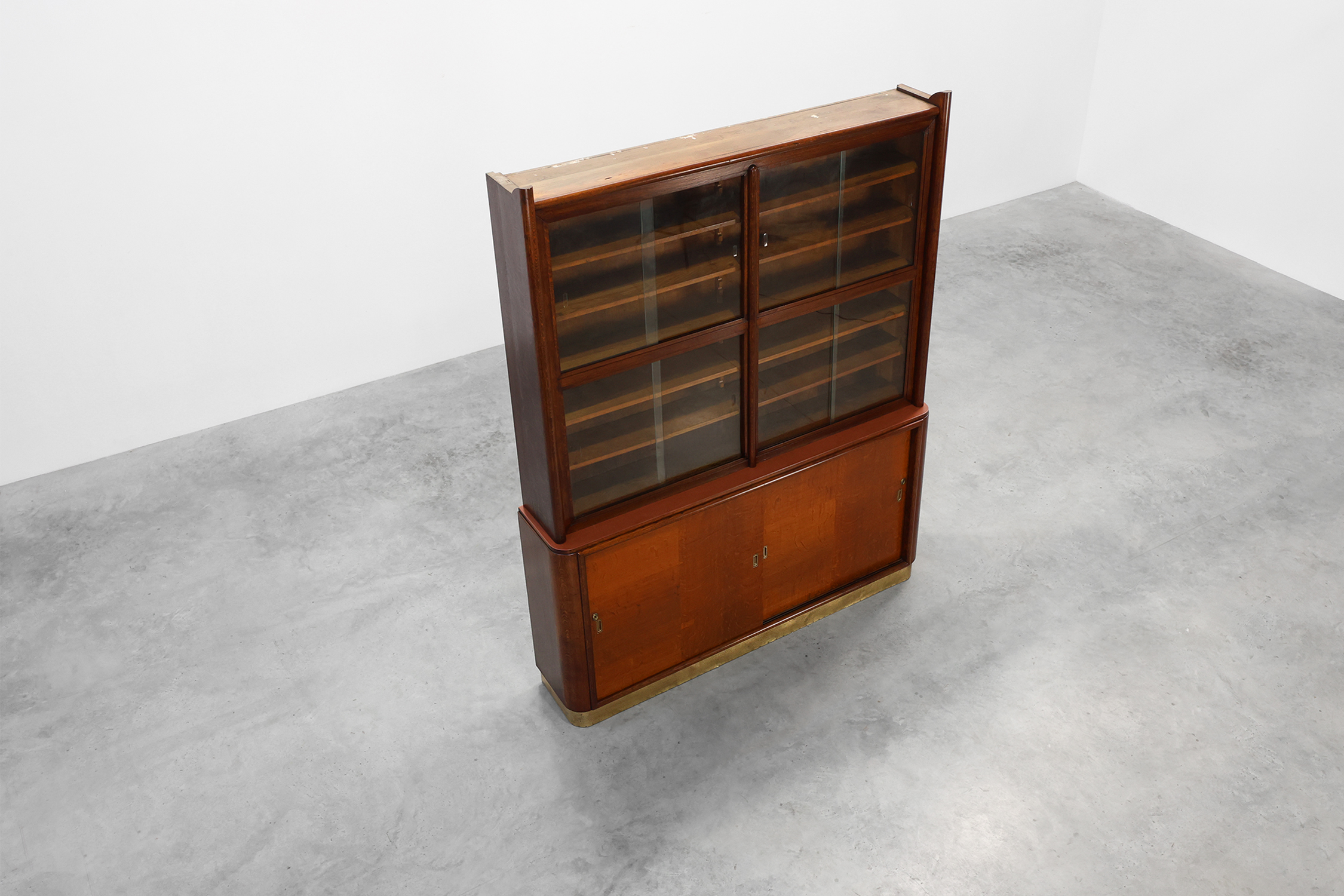 Large Art Deco Apothecary Cabinet Attr. to De Coene, Belgium ca. 1920thumbnail